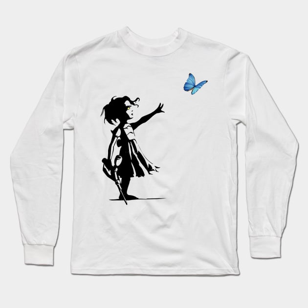 🦋 Banksy's Bioshock 🦋 Long Sleeve T-Shirt by INLE Designs